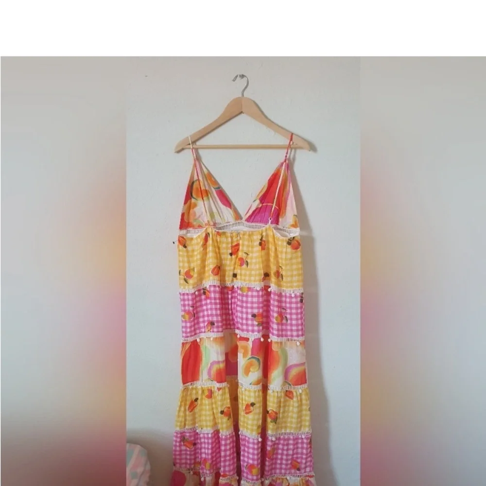NWT FARM RIO MIXED PICNIC CASHEW MAXI DRESS IN MIX PRINT - Picture 5 of 6